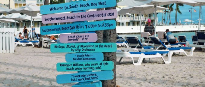 South Beach Key West, Florida, USA.