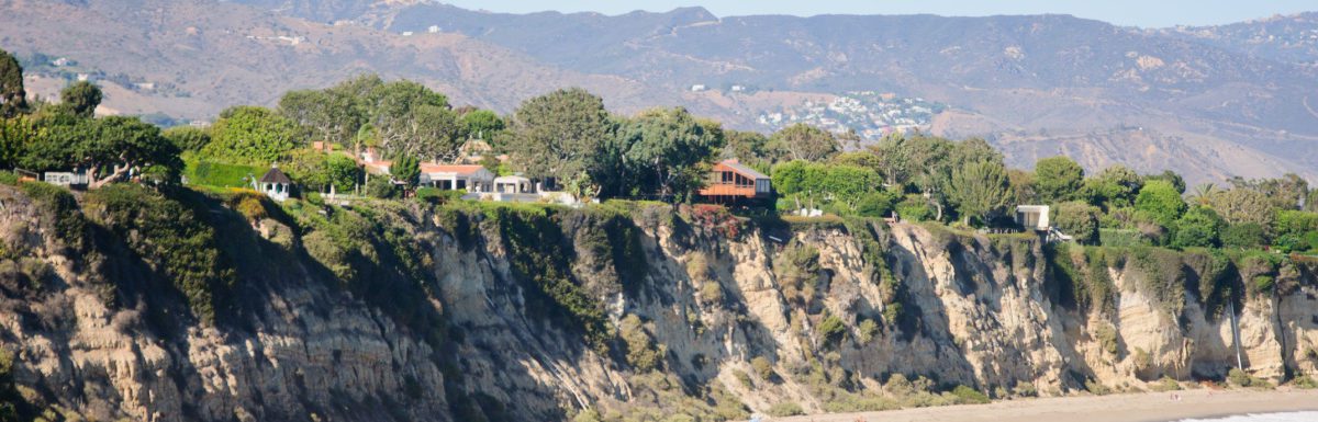 A beautiful view of Duma Point, one of the best beaches in Malibu California.