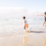 two children at the beach