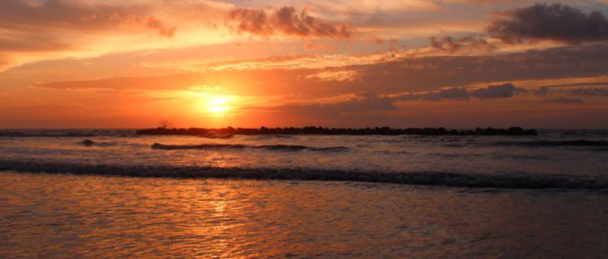 A beautiful Louisiana beach sunrise.