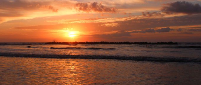 A beautiful Louisiana beach sunrise.