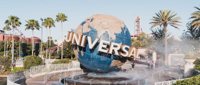 Universal Studios Plaza during the day in Orlando, Florida, USA.