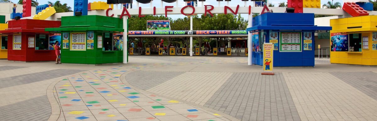 The entrance of Legoland California, USA.