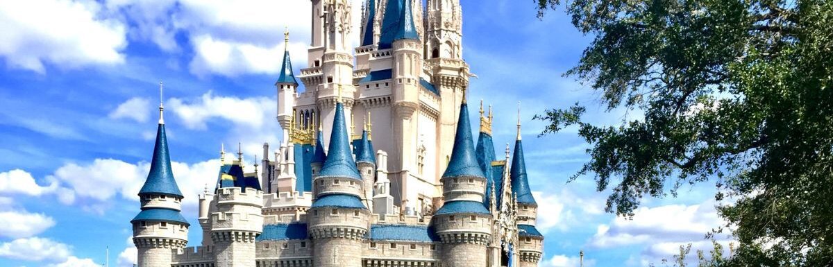 Disney castle in Walt Disney World Resort, Orlando, Florida, USA.