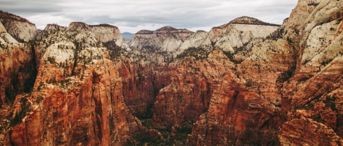 A beautiful view of Zion National Park, Utah, USA.