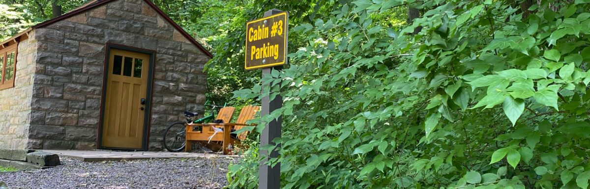 Enjoying the beautiful Iowa cabin life in a northwestern Iowa state park in the US.