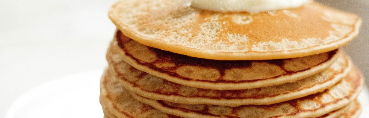 A delicious pile of pancakes.