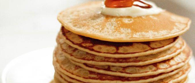 A delicious pile of pancakes.