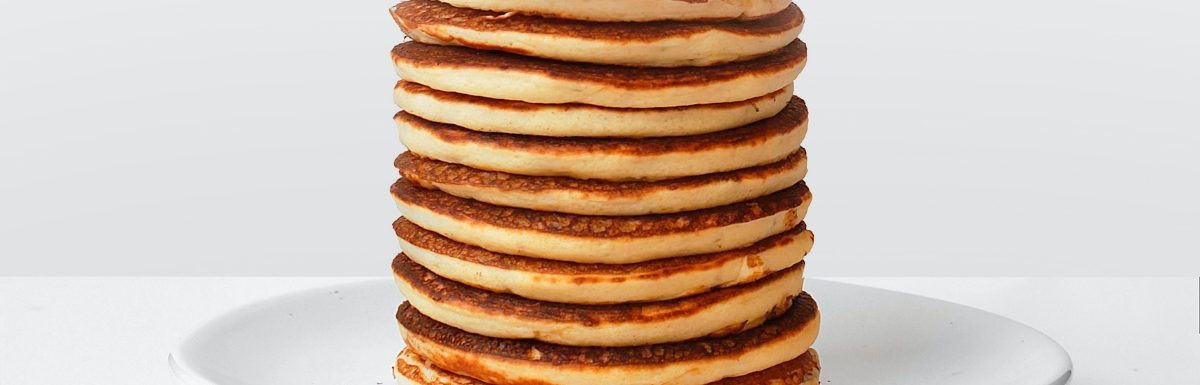 A pile full of pancakes.