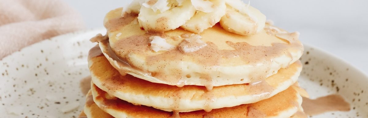 A pile of delicious pancakes.