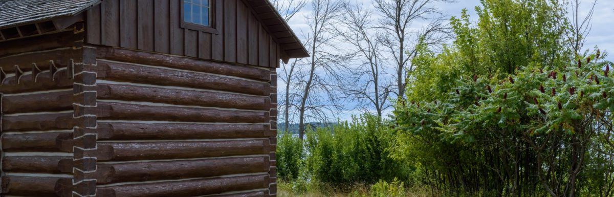 A sunny day at a state park in Michigan, USA.