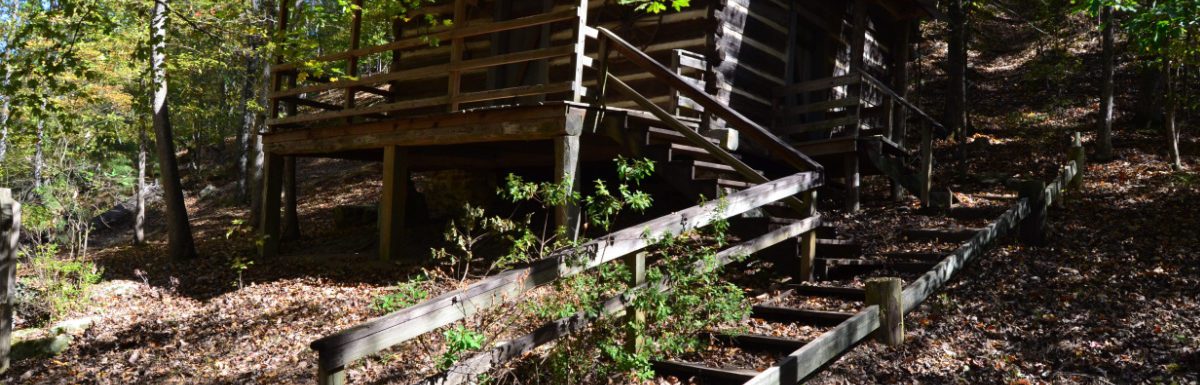 An old cabin on the woods at Tuscaloosa, Alabama.