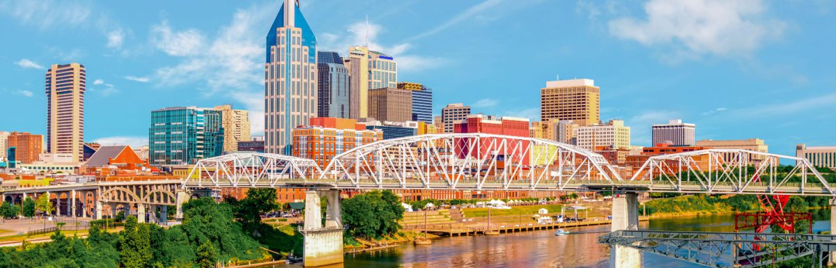 Scenic view of Nashville, the capital of Tennessee.