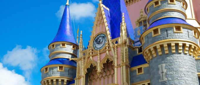 The new look of Cinderella Castle at Walt Disney World, Orlando, Florida, USA.