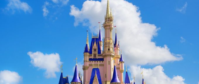 The new look of Cinderella Castle at Walt Disney World. Taken from the Hub shortly after the park reopened.