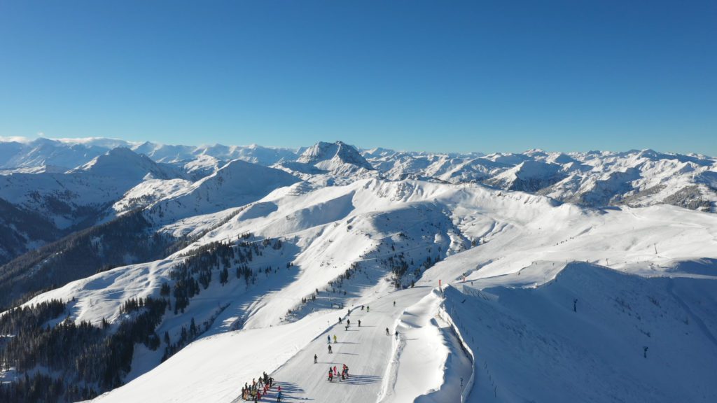 snow-capped mountains at Kitzbuehel, Austria