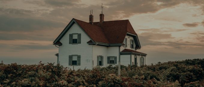 House on the beach in Cape Cod, Massachusetts, USA.