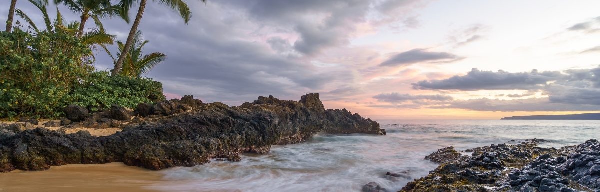 Secret beach at Maui, Hawaii, USA.