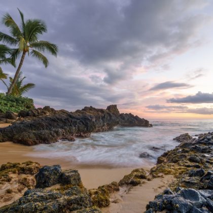 Secret beach at Maui, Hawaii, USA.