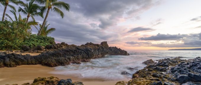 Secret beach at Maui, Hawaii, USA.