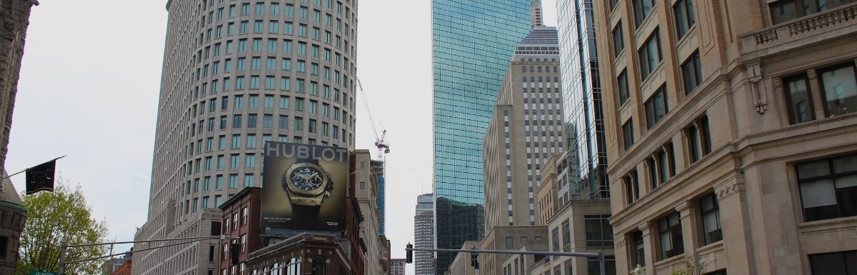 Streets of Boston, Massachusetts, USA.