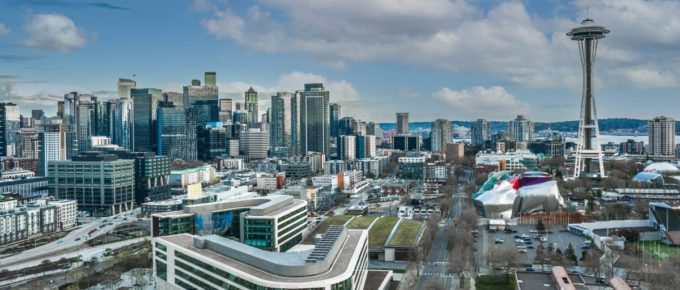 A view of Seattle Washington, USA.