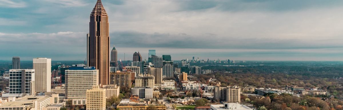 Aerial view of city building during daytime in Downtown Atlanta, Georgia, USA.