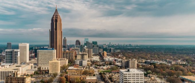 Aerial view of city building during daytime in Downtown Atlanta, Georgia, USA.