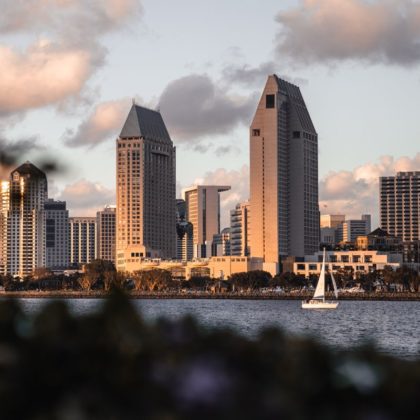 A photo of Coronado Beach in San Diego, California, United States.