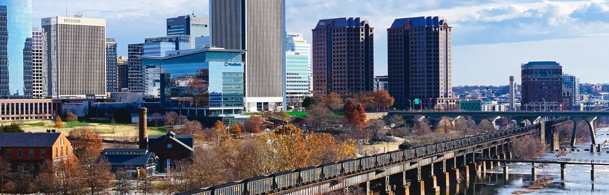 Richmond Skyline during daytime in Richmond, Virginia, USA.