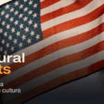 Image showing the US flag with text overlay reading US Cultural Hotspots.
