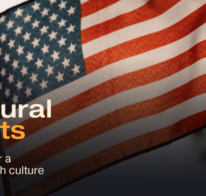 Image showing the US flag with text overlay reading US Cultural Hotspots.