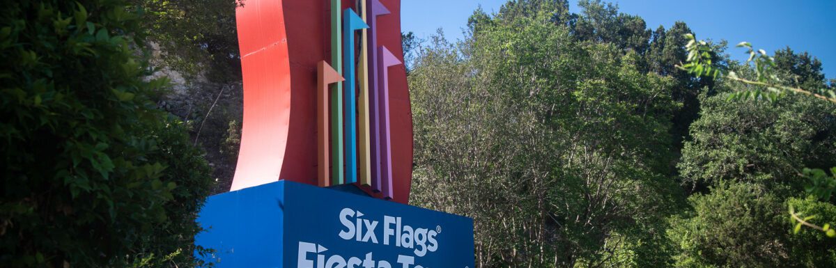 Six Flags Fiesta Texas, in San Antonio, Texas, USA.