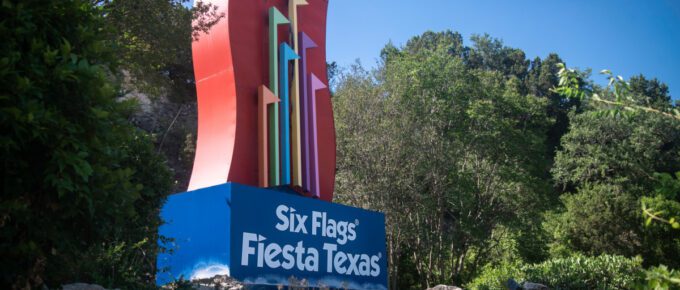 Six Flags Fiesta Texas, in San Antonio, Texas, USA.