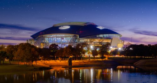 The AT&T Stadium in Dallas.