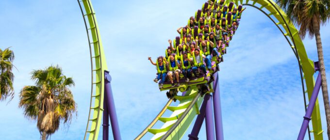 The longest and highest coaster in Northern California at Six Flags Discovery Kingdom.