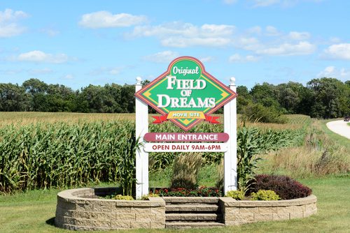 The Field of Dreams movie site entrance.