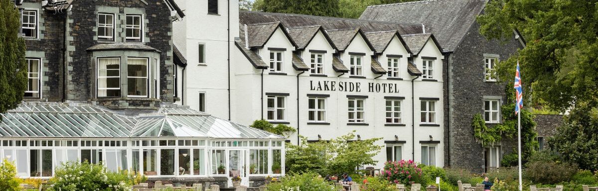 The lakeside hotel in Windermere, United Kingdom.
