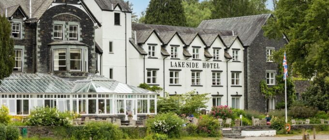 The lakeside hotel in Windermere, United Kingdom.