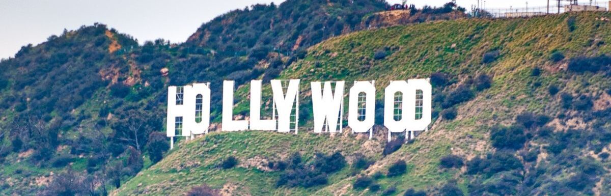 Hollywood sign in Los Angeles, California, USA.