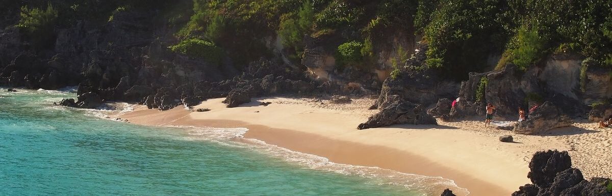 Church Bay Beach Bermuda on a sunny day.