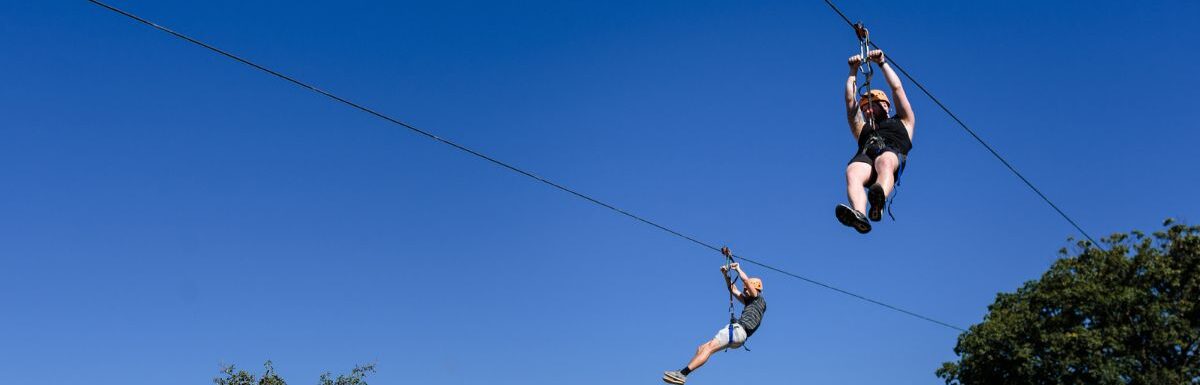 7 of the Most Incredible Places for Ziplining & Aerial Adventures in Pennsylvania during the day.